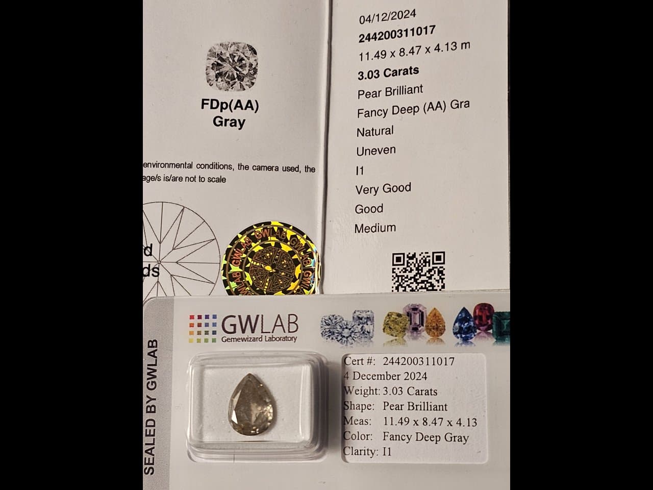 Briljant (Pear Brilliant, 3.03 Carats)