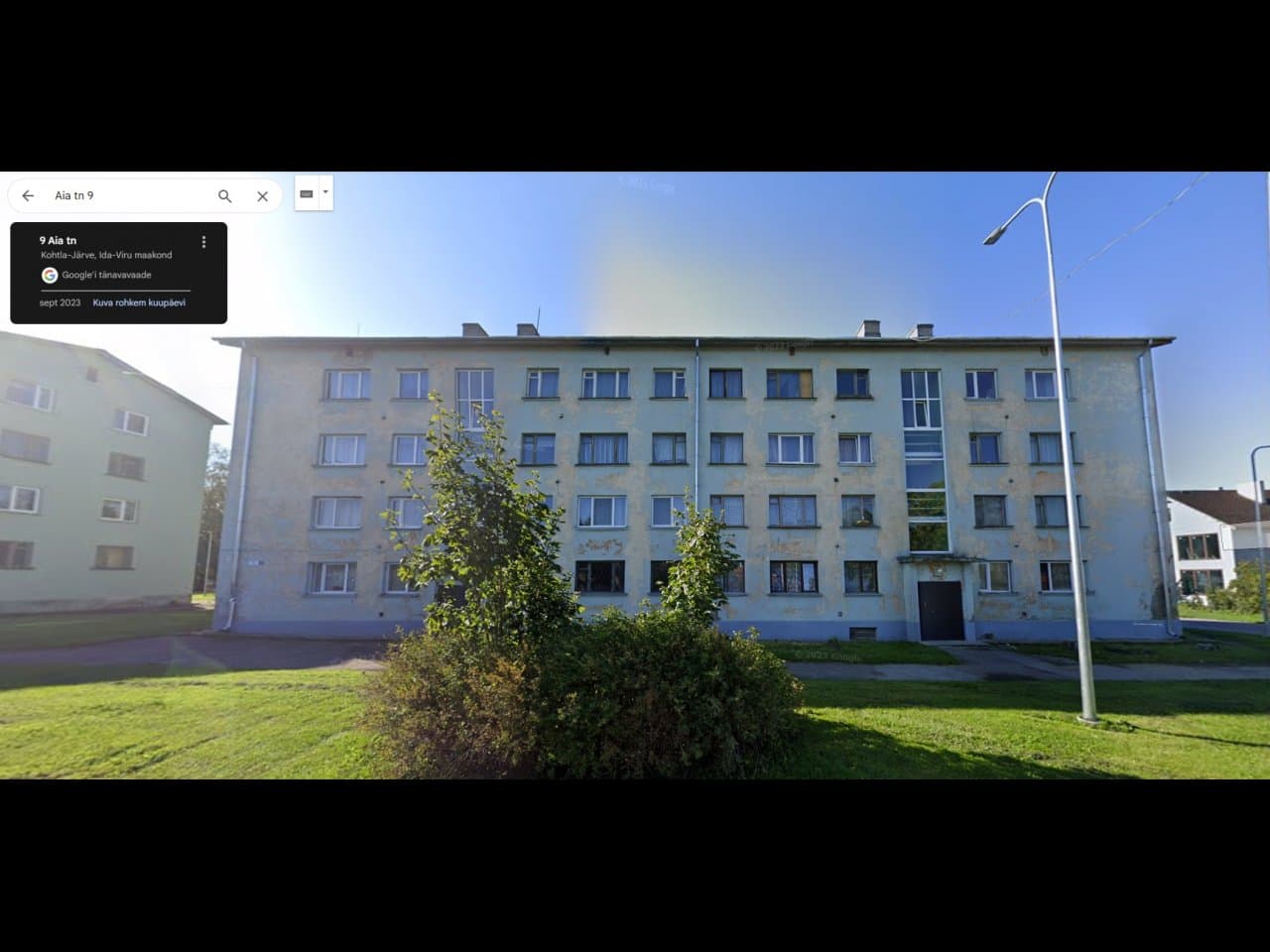 korteriomand asukohaga Aia 9-12, Järve linnaosa, Kohtla-Järve linn, Ida-Viru maakond